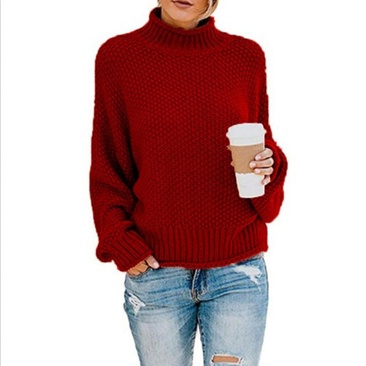 H&F Stand Collar Sweater c