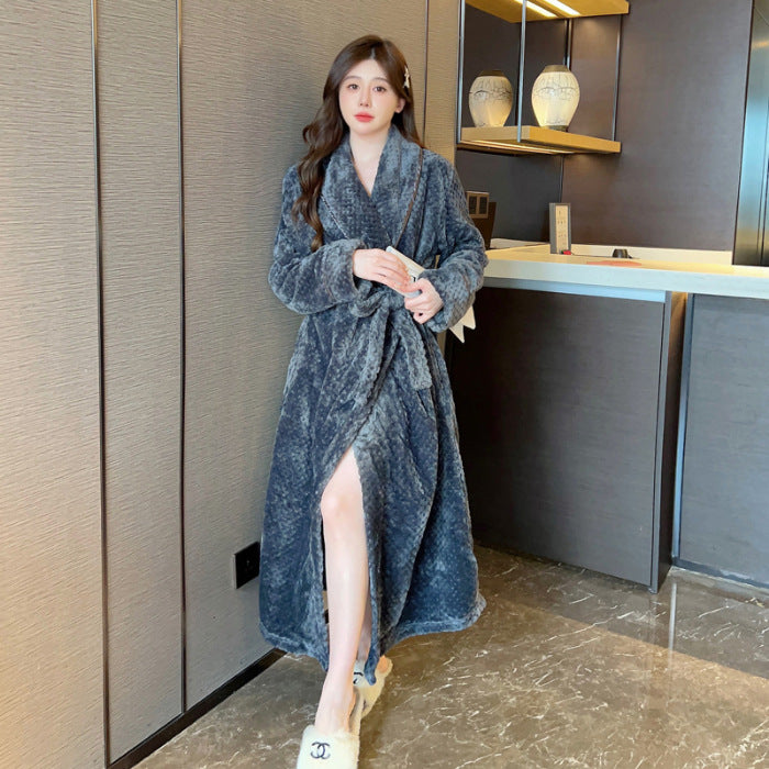 H&F Long Salon Bathrobe c