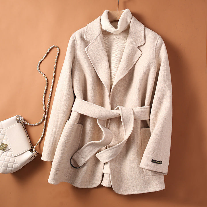 H&F Double Loose Woolen Coat c