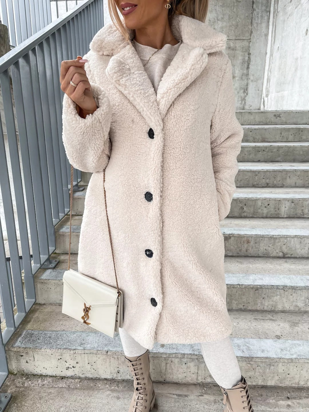 H&F Lamb Wool Coat c