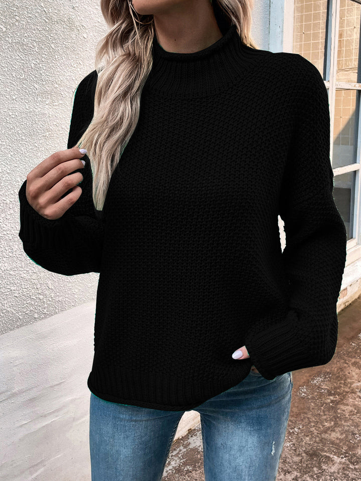 H&F Stand Collar Sweater c