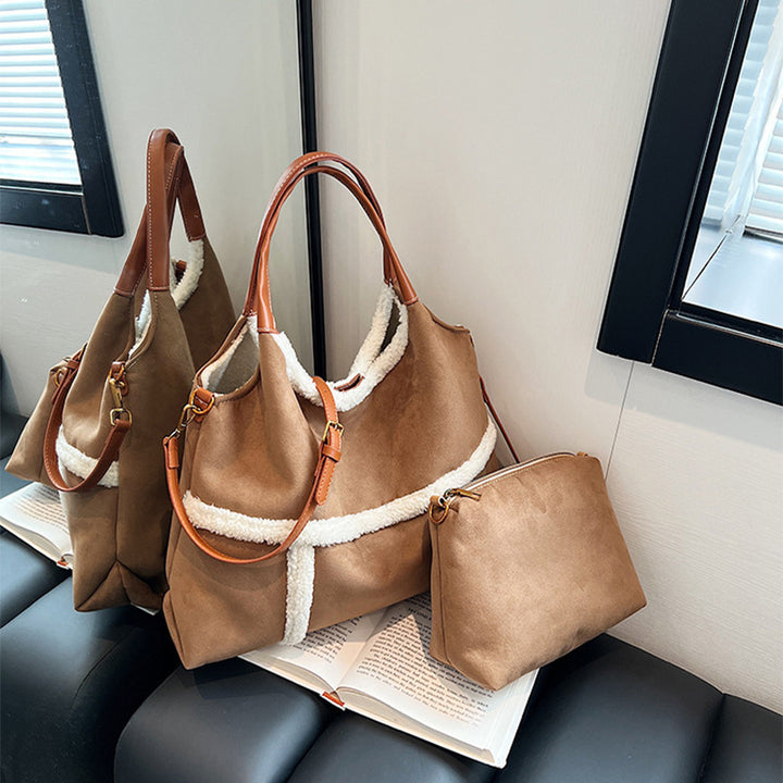 H&F Plush Suede Tote c