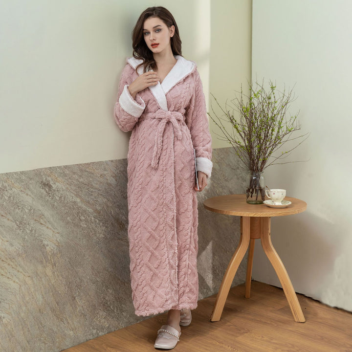H&F Hooded Flannel Nightgown c