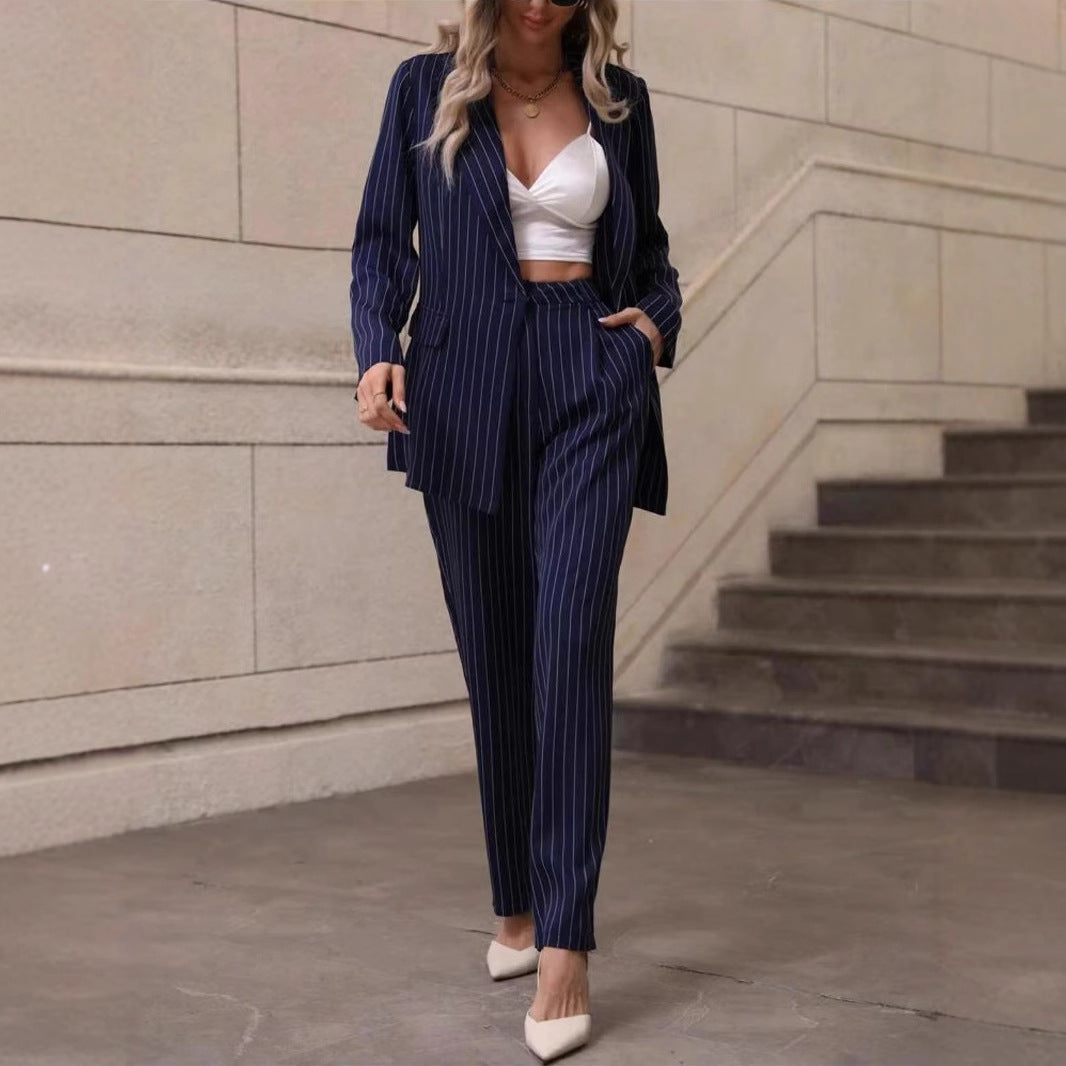 H&F Striped Elegant Suit c