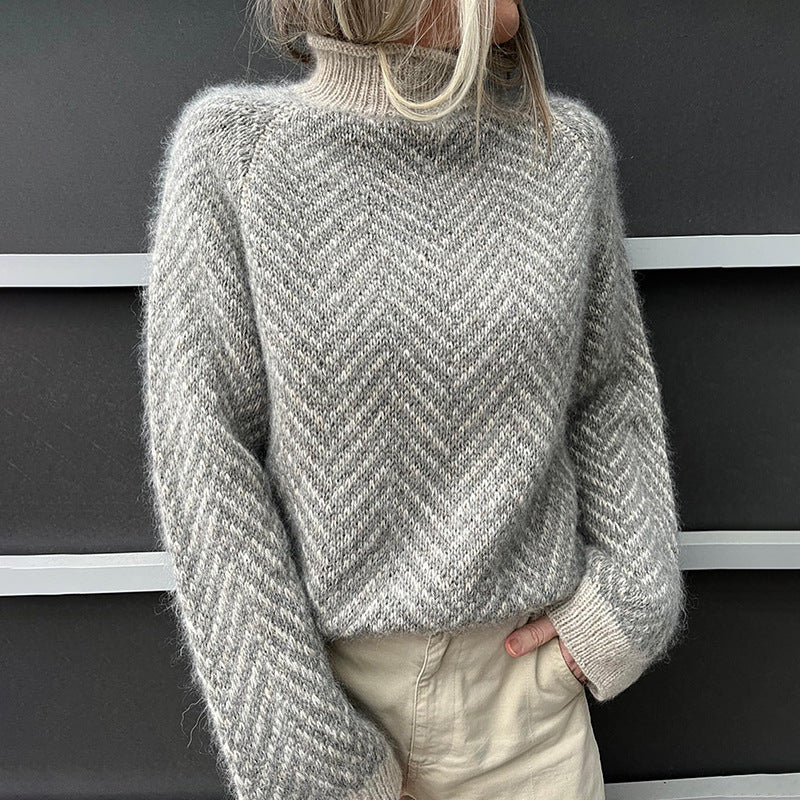 H&F High Neck Sweater c
