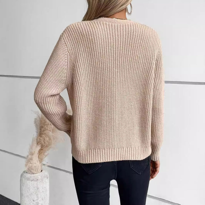 H&F Twist Solid Cardigan c
