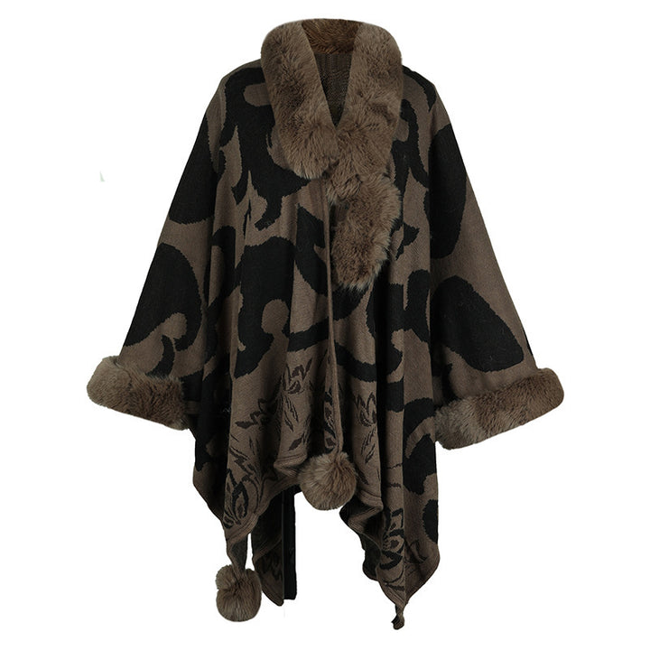 H&F Fur Warm Shawl c