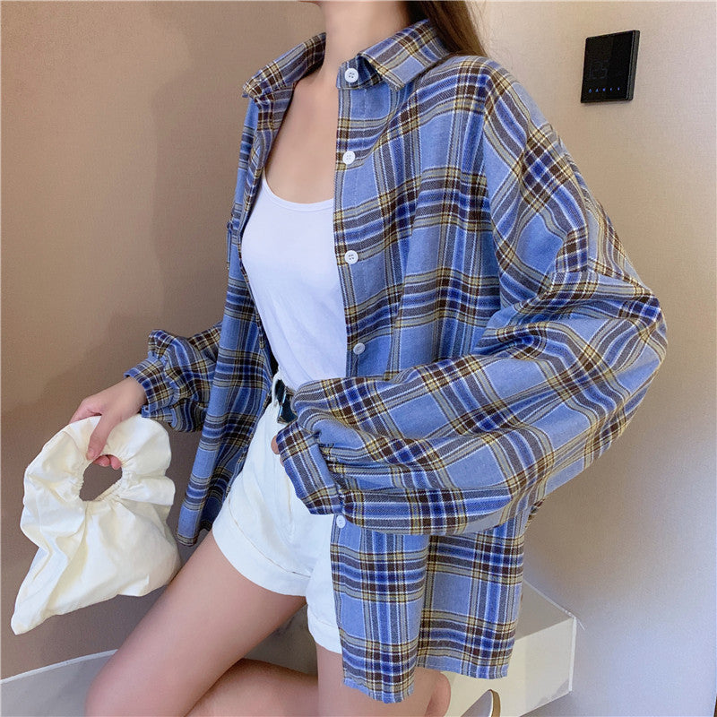 H&F Retro Plaid Shirt c