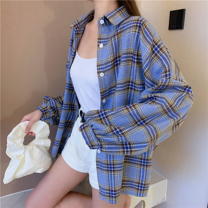 H&F Retro Plaid Shirt c