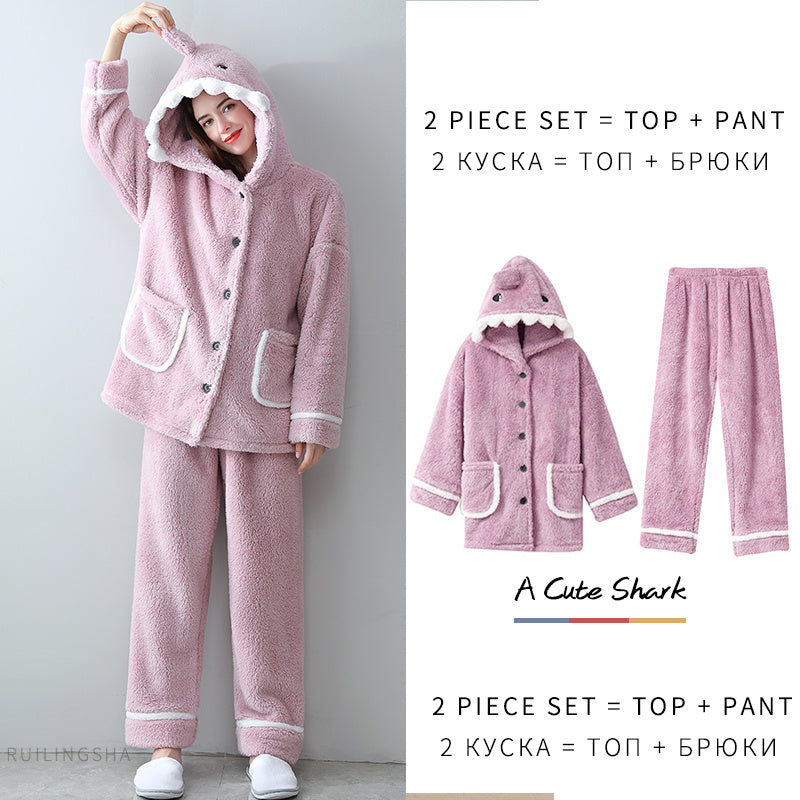 H&F Shark Coral Pajamas c