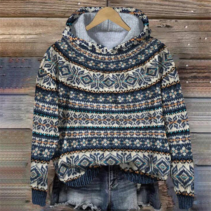 H&F Christmas Printed Hoodie c
