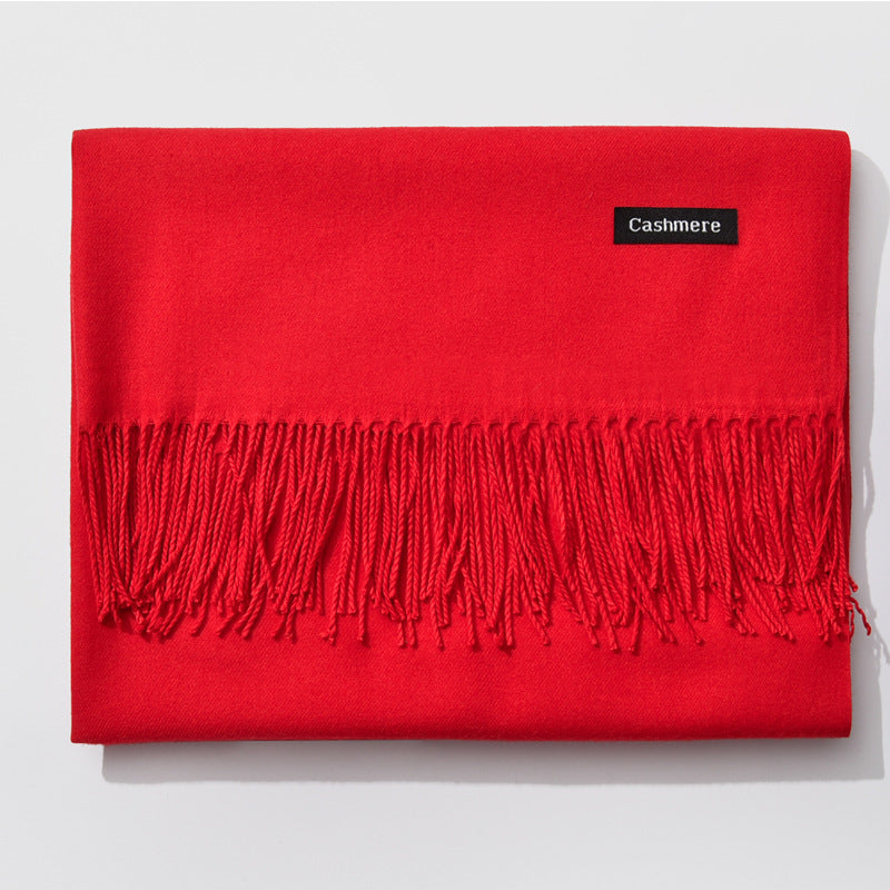 H&F Monochrome Cashmere Scarf c