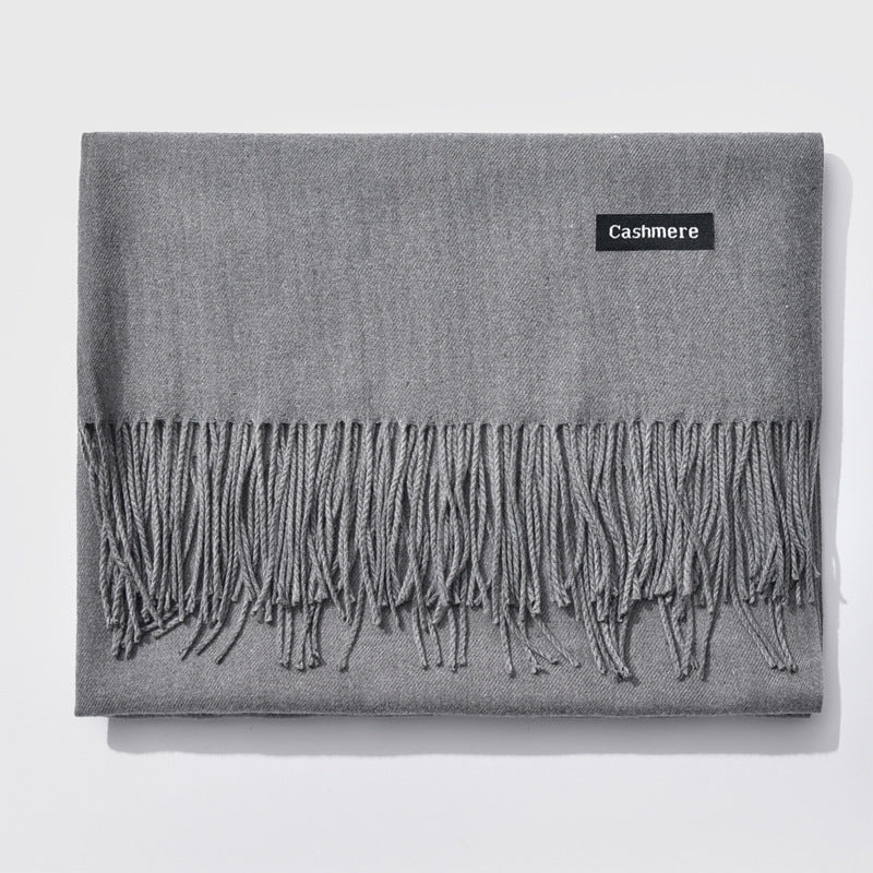H&F Monochrome Cashmere Scarf c