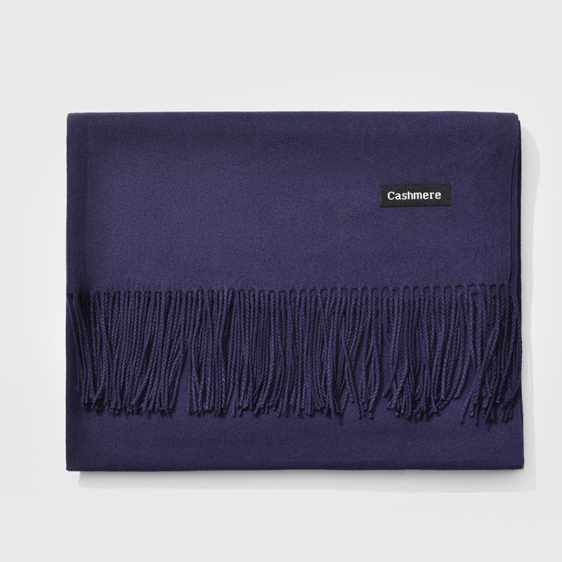 H&F Monochrome Cashmere Scarf c
