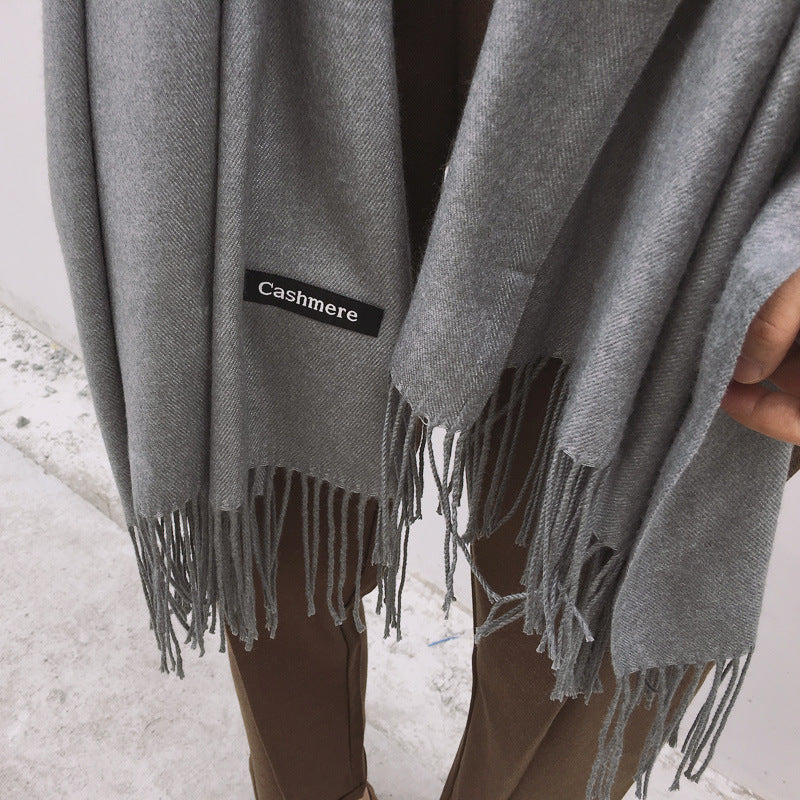 H&F Monochrome Cashmere Scarf c