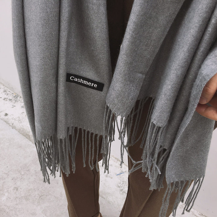 H&F Monochrome Cashmere Scarf c