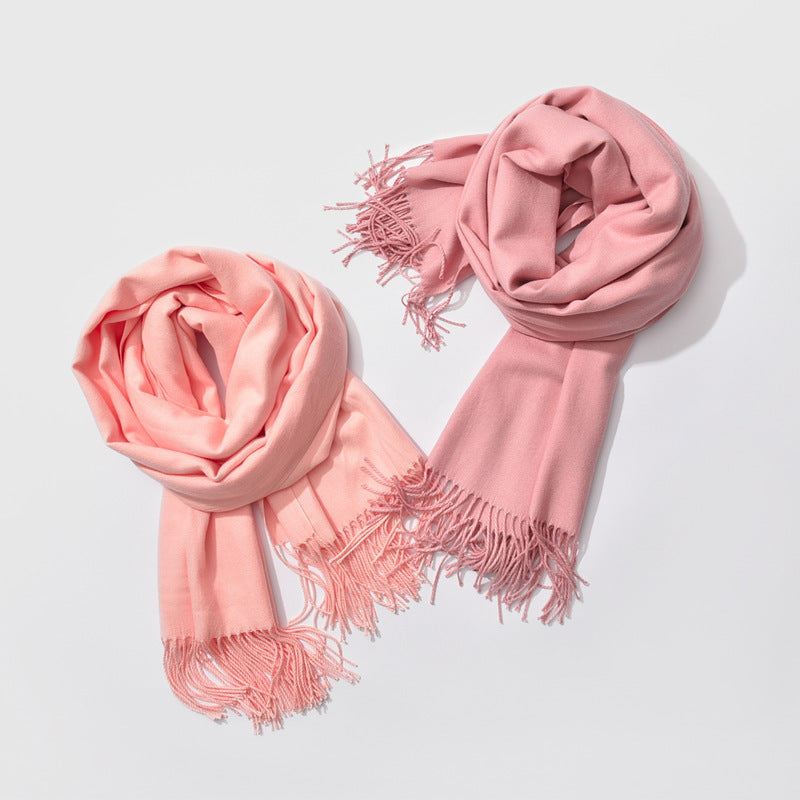 H&F Monochrome Cashmere Scarf c