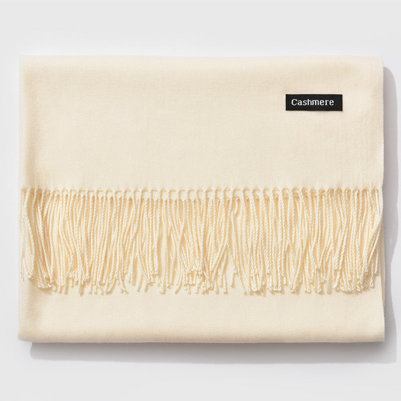 H&F Monochrome Cashmere Scarf c
