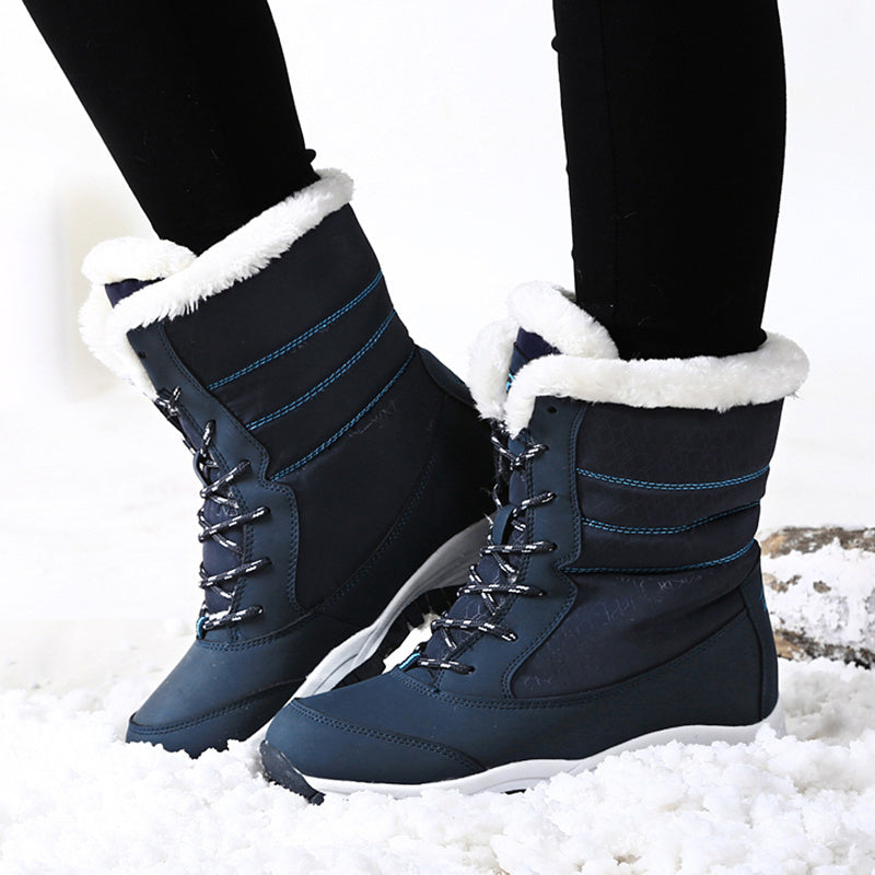 H&F Plush Ankle Snow Boots c