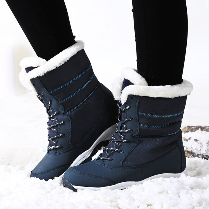 H&F Plush Ankle Snow Boots c