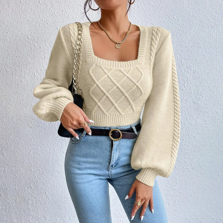 H&F Square Collar Sweater c