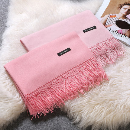 H&F Monochrome Cashmere Scarf c