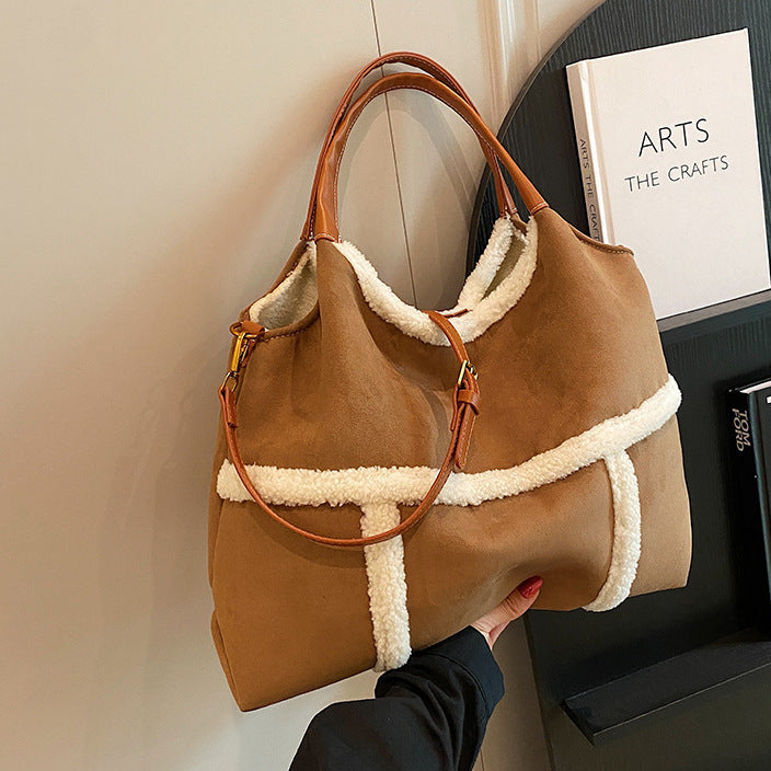 H&F Plush Suede Tote c