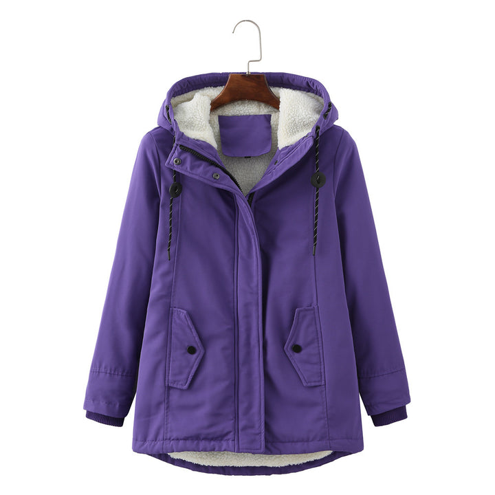H&F Hooded Lambswool Parka c