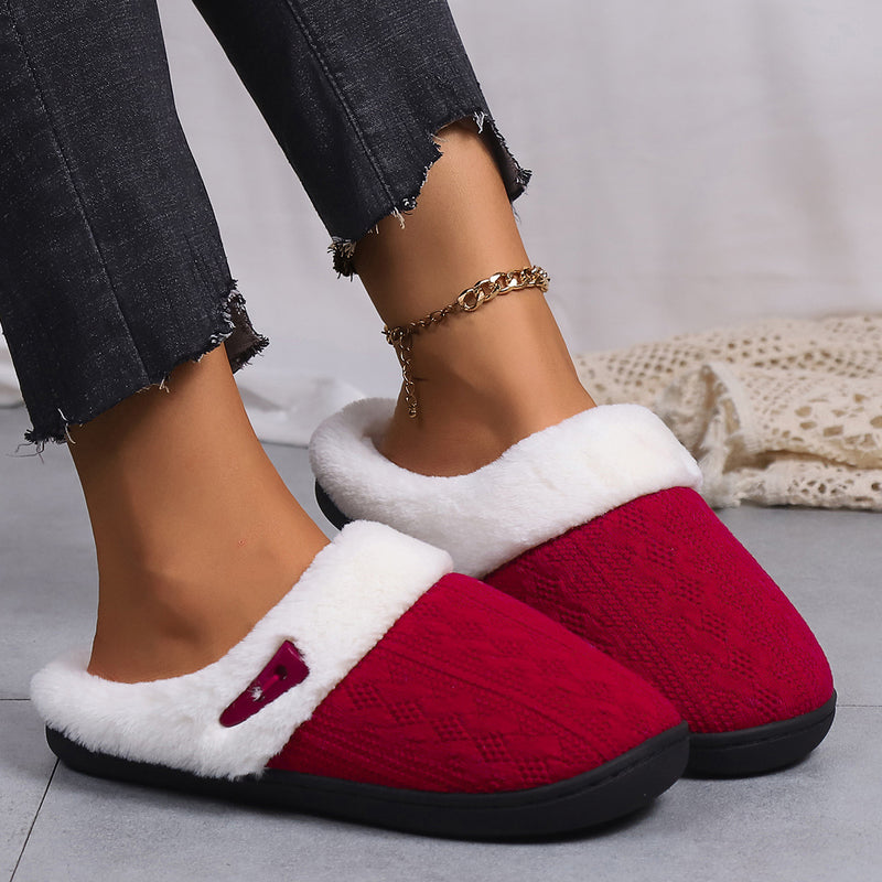 H&F Thick Cotton Slippers c