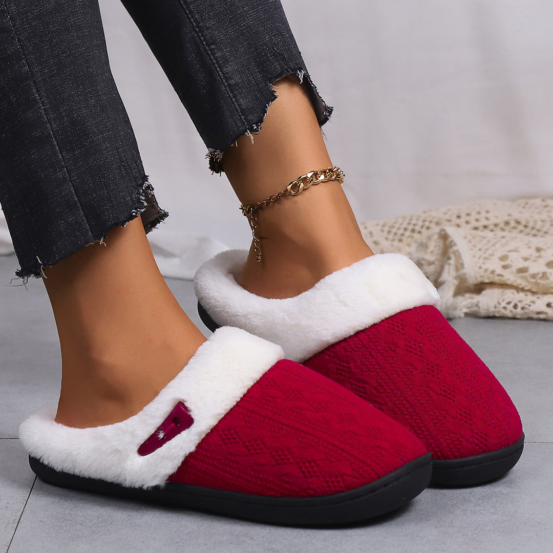H&F Thick Cotton Slippers c