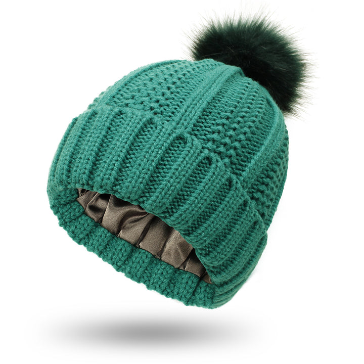 H&F Satin Pom Beanie c