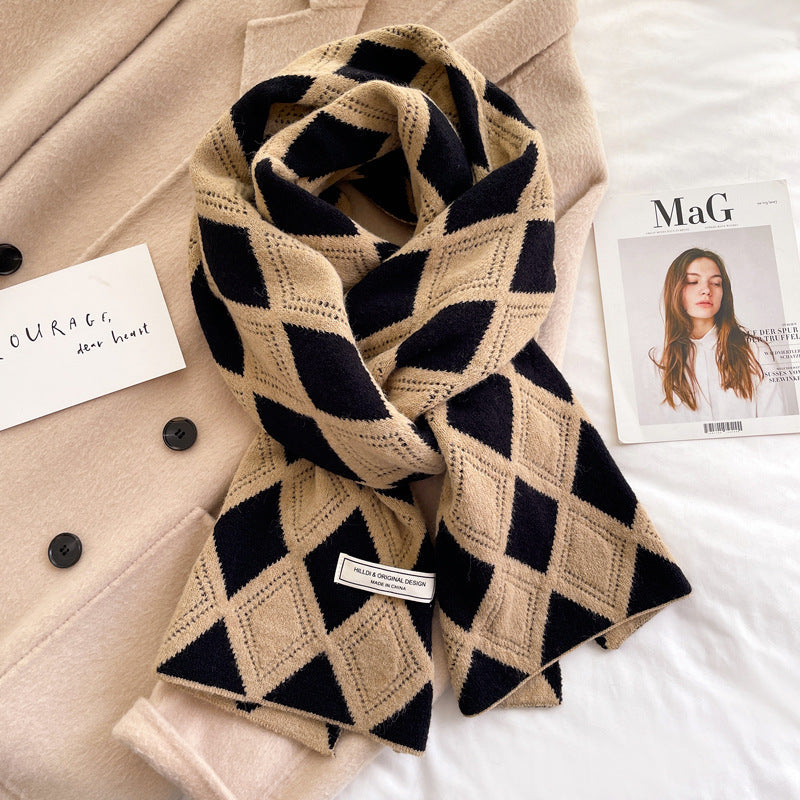 H&F Wool Scarf Camel c