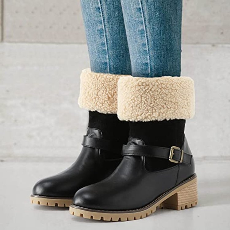 H&F Buckle Chunky Boots c