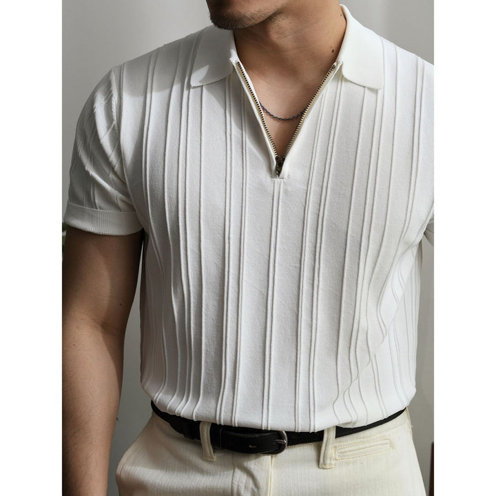 H&F Zipper Polo Shirt c
