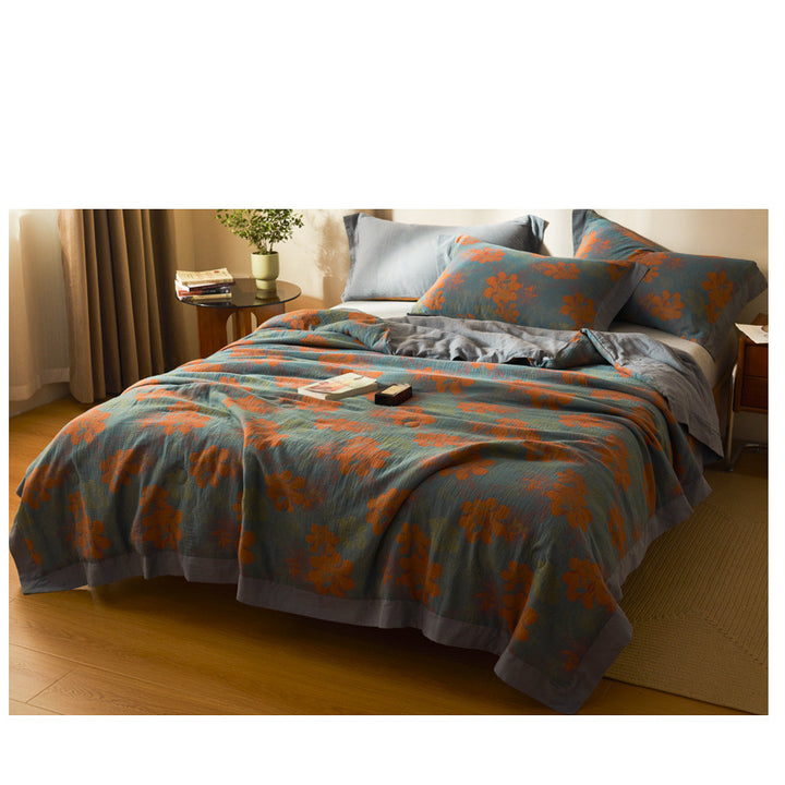 H&F — Cotton Class A Yarn-Dyed Jacquard Summer Blanket