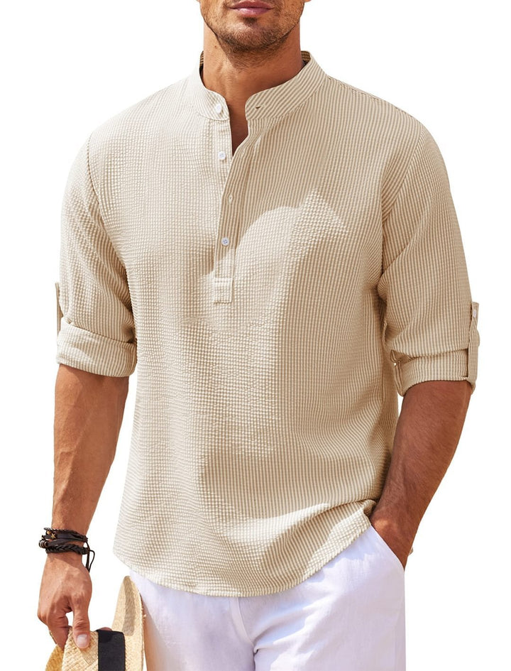 H&F Casual Stand Collar Shirt c