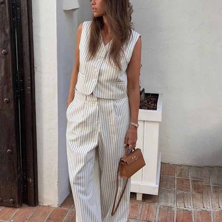 H&F Striped Vest Trousers c