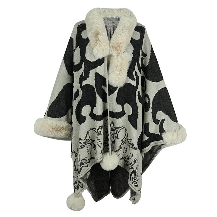 H&F Fur Warm Shawl c