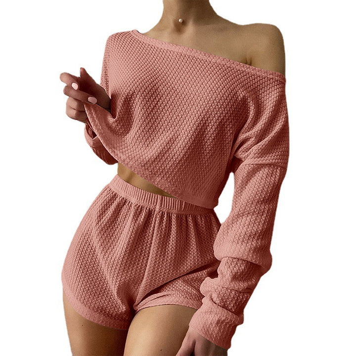 H&F Waffle Pajama Set c