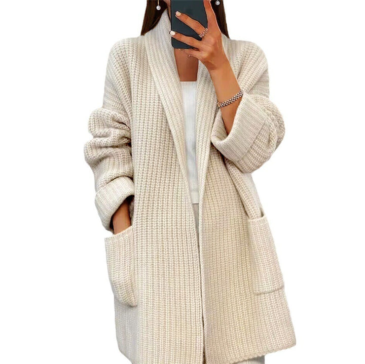H&F Lapel Knit Cardigan c