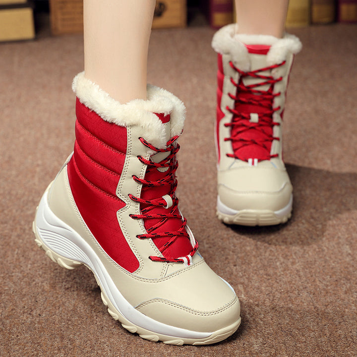 H&F Plush Ankle Snow Boots c