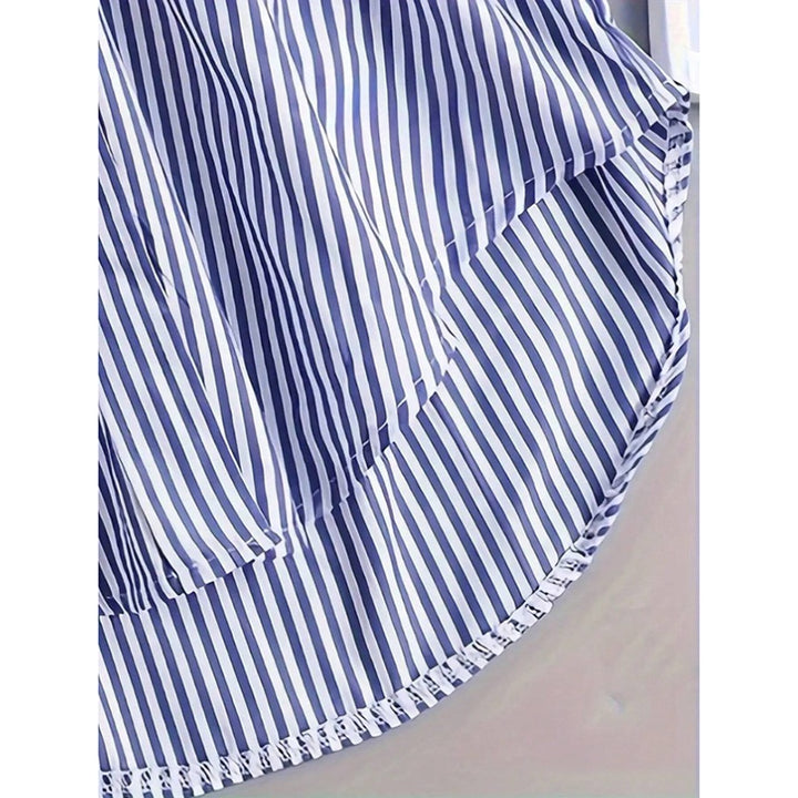 H&F Oversized Striped Blouse c