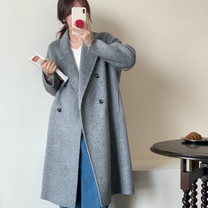 H&F Camel Wool Overcoat c