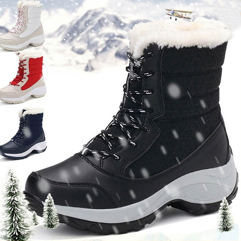 H&F Plush Ankle Snow Boots c