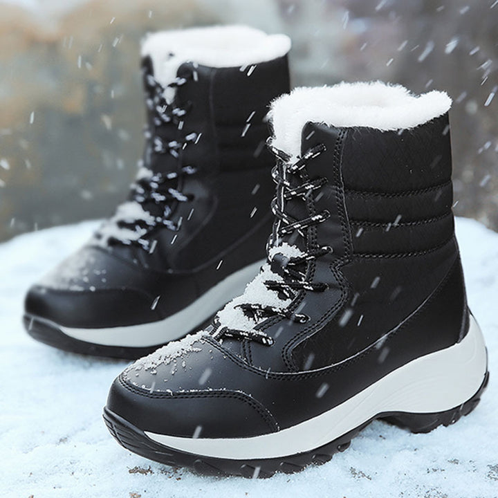 H&F Plush Ankle Snow Boots c