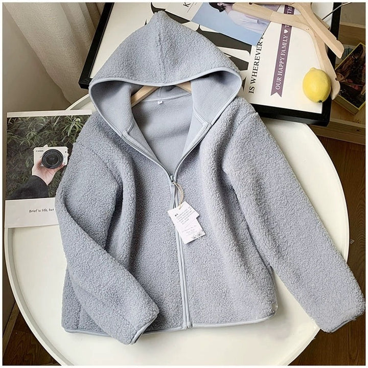 H&F Faux Cashmere Hoodie c