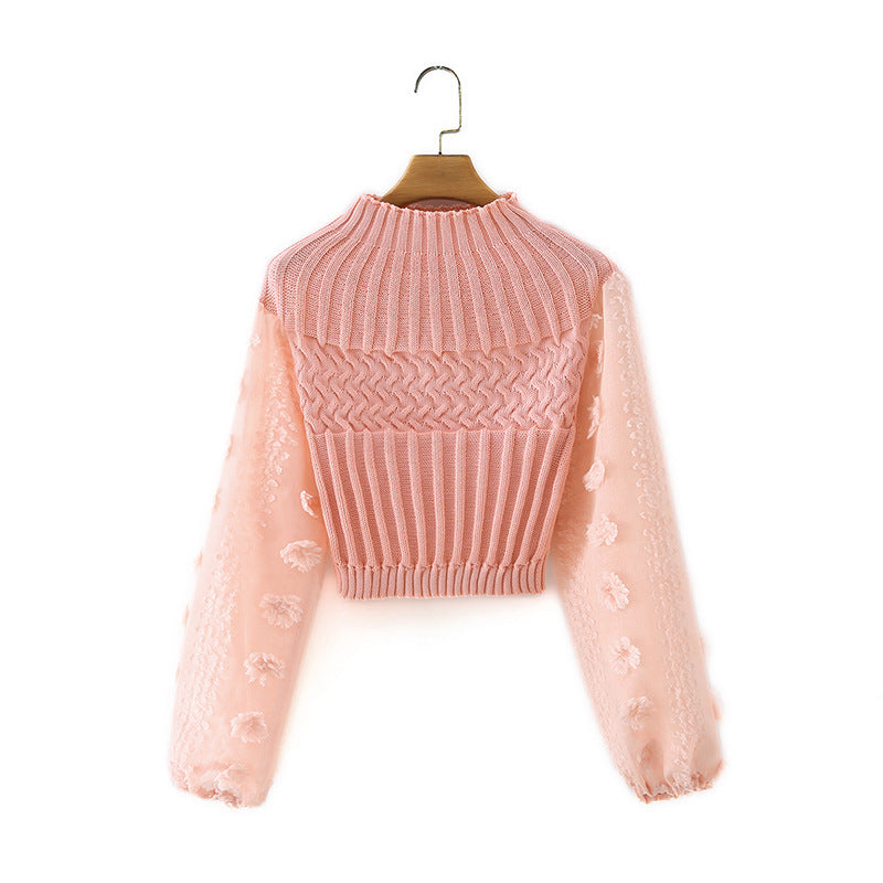 H&F Chiffon Sleeve Sweater c