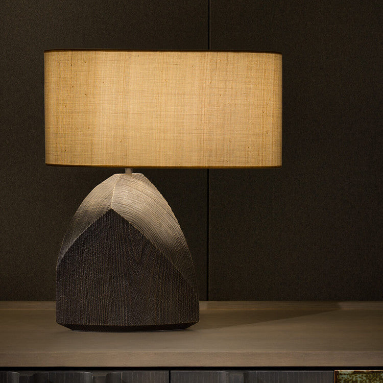 Artistic Japanese Lamp — Black + Bronze.