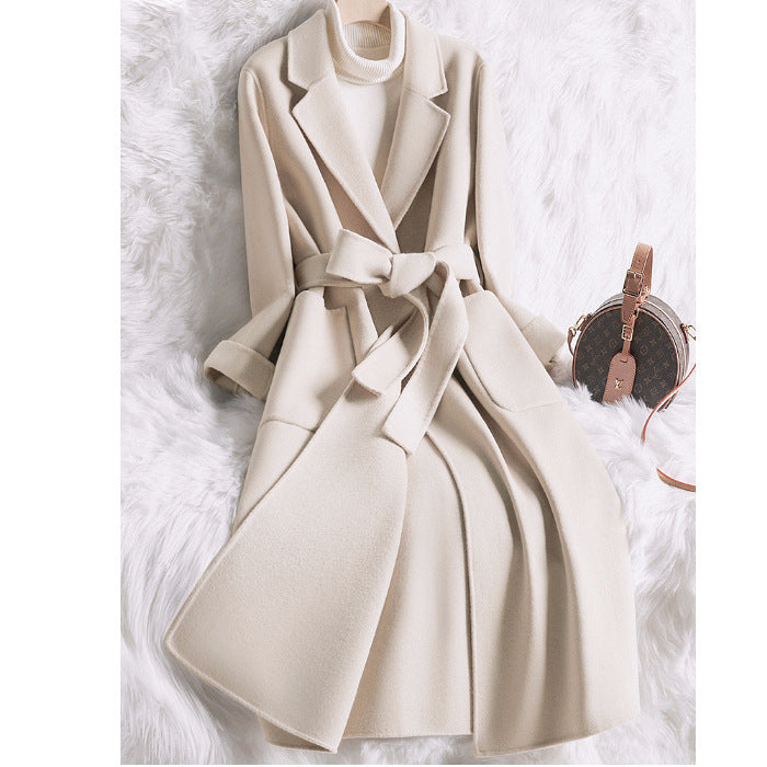 H&F Cream Slim Coat c