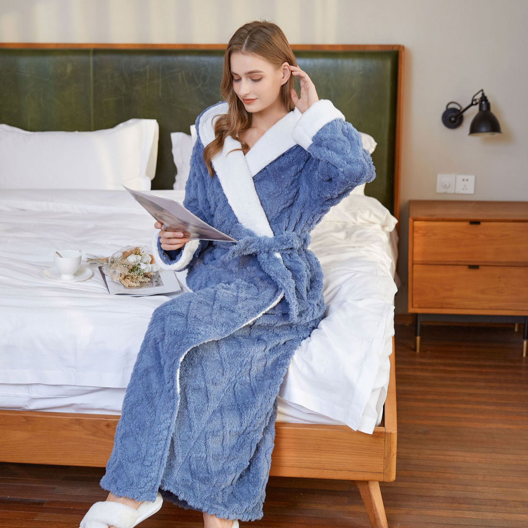 H&F Hooded Flannel Nightgown c
